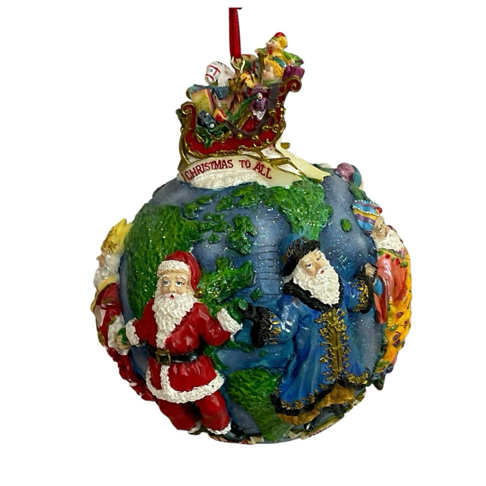 Christopher Radko Christmas Ornament - Santa's Around the World II - 2001